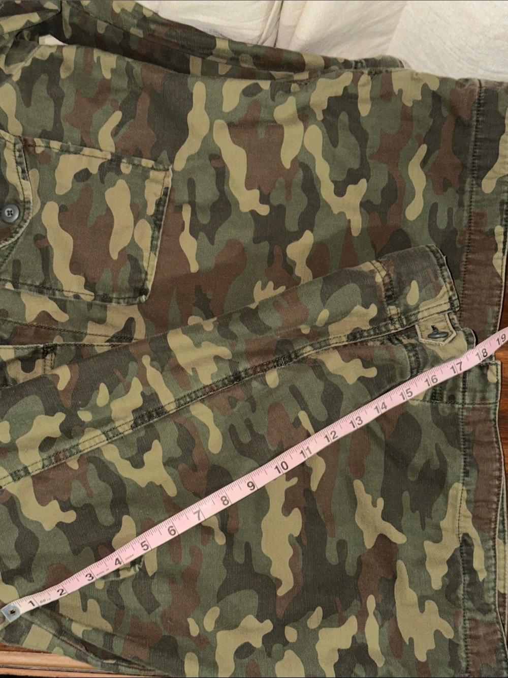 American Eagle Outfitters Olive Green Camo Field Jacket Nah to Love XL - Picture 11 of 11